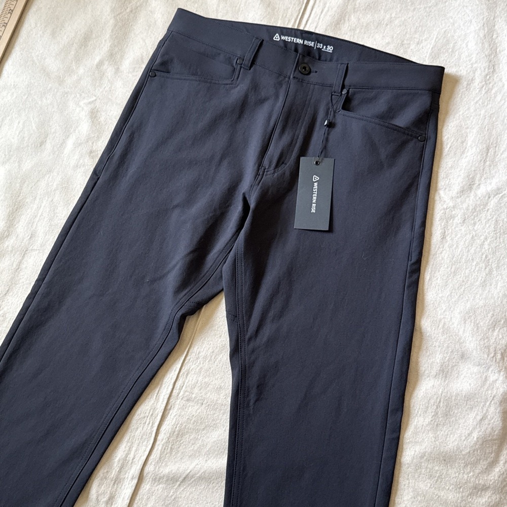 Western Rise Diversion Pants Slim Fit Charcoal Gray Mens 33x30 Stretch Performe